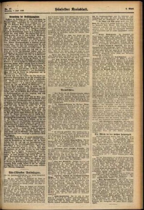 Zweite Ausgabe vom Samstag, den 05. Juni 1926.