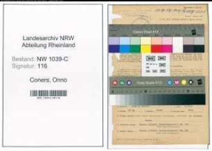 Entnazifizierung Onno Coners , geb. 06.01.1889 (Amtmann)