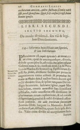 Sectio Secunda, De modo dividendi, seu via & legibus Distributionis.