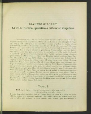 Ad Ovidii Heroides quaestiones criticae et exegeticae