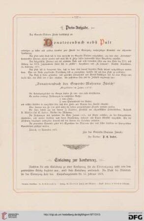 Preis-Aufgabe / Einladung zur Konkurrenz