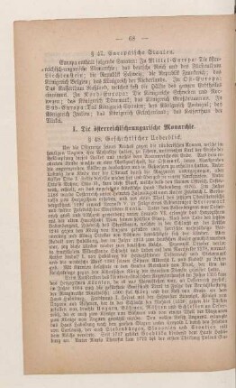 I. Die österreichisch-ungarische Monarchie