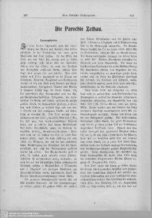 Die Parochie Zethau
