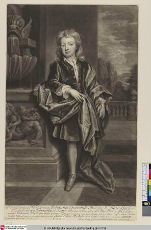 Praestantissimus Nobilissimusque Johannes Churchill Marchio de Blandford [John, Marquess of Blandford]