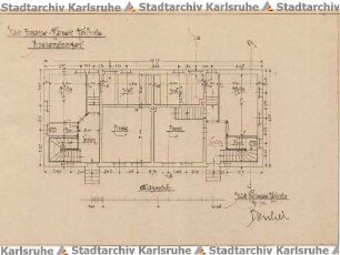 Beichel, Friedrich. Klärwerk Neureut. Dienstwohngebäude