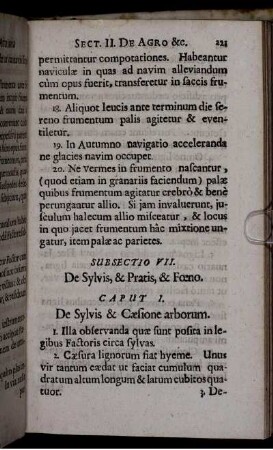 Subsectio VII. De Sylvis, & Pratis, & Foeno