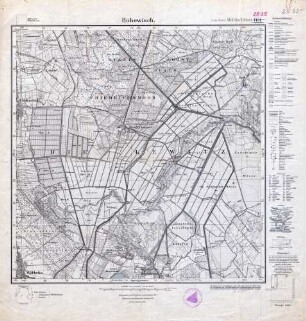 2535 (alte Nr.: 1131) Hohewisch, Meßtischblatt (4 cm - Karte)
