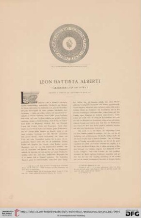 Leon Battista Alberti, Gelehrter und Architekt