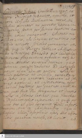 Lebenslauf von Laurentius Gebauer.