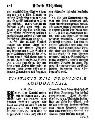 Visitatio XIII. Provinciæ Lugdunensis