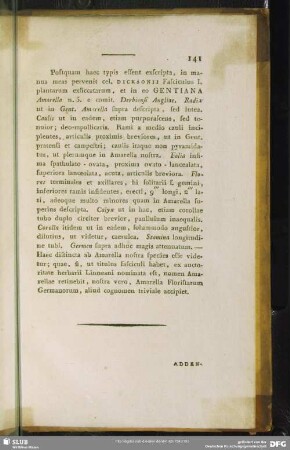 Postquam haec typis essent exscrita, in manus mea pervenit cel. Dicksonii Fasciculus I. plantarum exsiccatarum ...