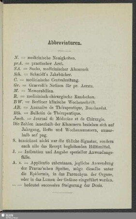 Abbreviaturen