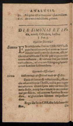 Die Simonis Et Iudae ...
