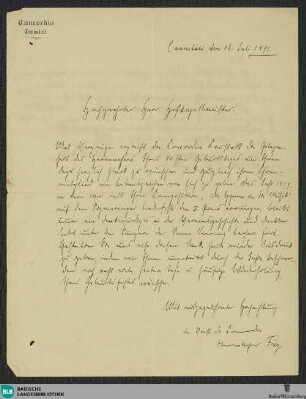 Brief von Frey an Vinzenz Lachner vom 16.07.1891 - K 2917, 14