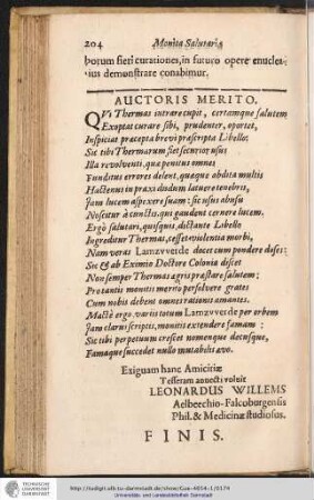 AUCTORIS MERITO.