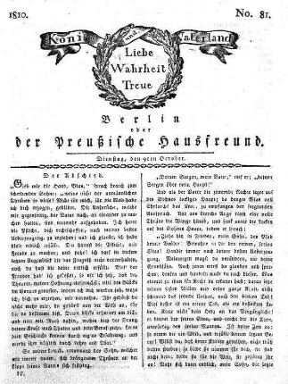 No. 81., 9ten October 1810