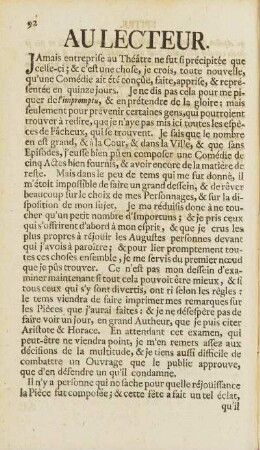 Au Lecteur.