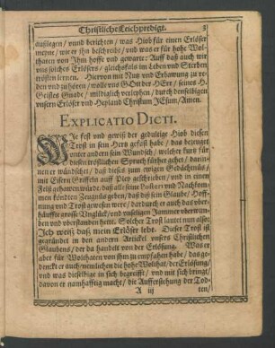 Explicatio Dicti.