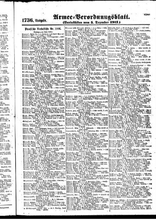 1736. Ausgabe. Mittwoch, 5. Dezember 1917