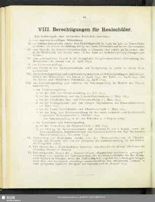 VIII. Berechtigungen für Realschüler