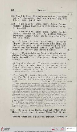 Nachtrag (Nr. 1141 - 1153)