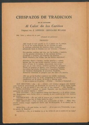 Al calor de los cariños