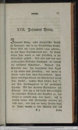XVII. Johannes Brenz