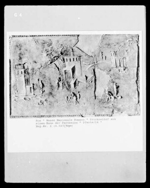 Stuckrelief aus einem Haus der Farnesina