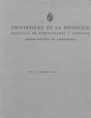Introducción a la lingüística : Kursmaterial