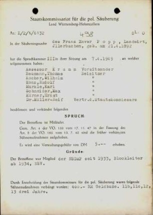 Popp, Franz Xaver