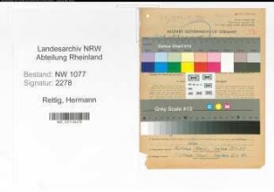 Entnazifizierung Hermann Rettig , geb. 27.10.1907 (Polizist)