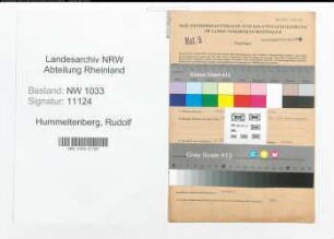 Entnazifizierung Rudolf Hummeltenberg , geb. 14.12.1921 (Polizeibeamter)