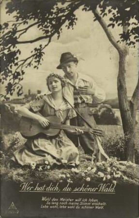 Wer hat dich, du schöner Wald. - Wohl den Meister [...]