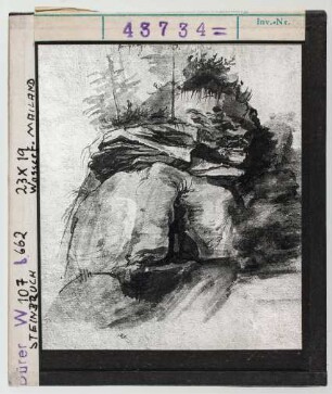 Albrecht Dürer: Steinbruch. Wasserfarbe. Mailand
