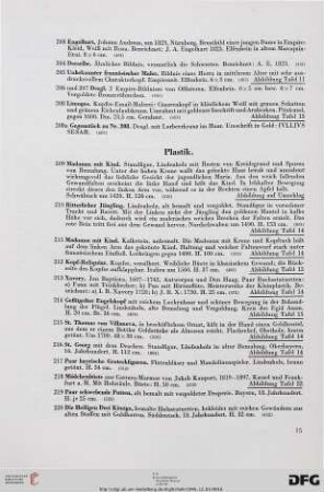 Plastik (Nr. 309-324)