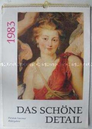 Kalender mit Motiven der Bildergalerie Potsdam-Sanssouci für das Jahr 1983