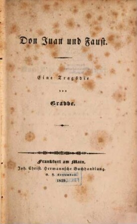 Don Juan und Faust : eine Tragödie