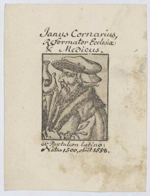Bildnis des Janus Cornarius