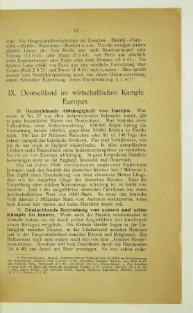 IX. Deutschland im wirtschaftlichen Kampfe Europas