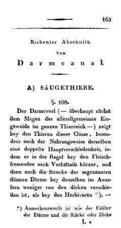 Siebenter Abschnitt. Vom Darmcanal.