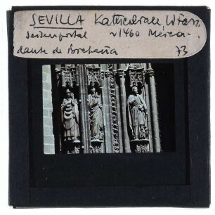 Sevilla, Kathedrale : Detailansicht Seitenportal Westfassade