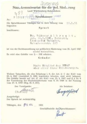 Albrecht, Waldemar, Dr.