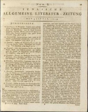 Num. 3. Den 4. Januar 1804