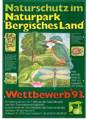 Naturschutz im Naturpark Bergisches Land - Wettbewerb '93