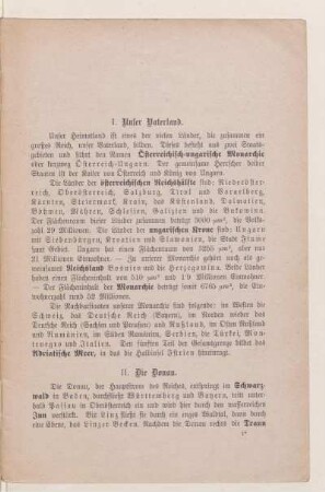 I. Unser Vaterland