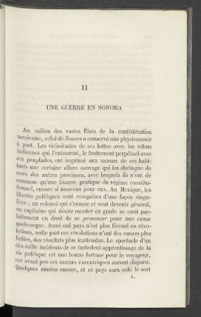 II Une guerre en sonora