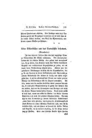 Ueber Bilderbücher und der Bertuchische besonders