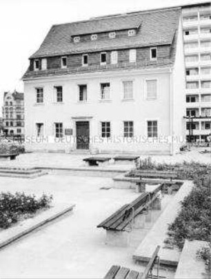 Das Geburtshaus von Fritz Heckert in der Mühlenstraße in Karl-Marx-Stadt (Chemnitz)