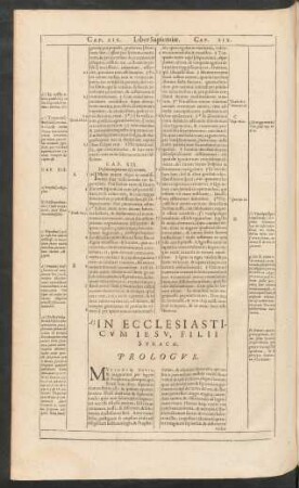 A) In Ecclesiasticum Iesu, Filii Syrach. Prologus