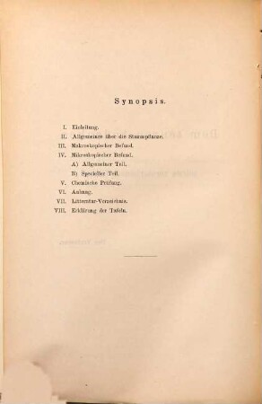 Beiträge zur Kenntnis der Cortex Mururé : (Urostigma cystopodum Miq.) ; Inaugural-Dissertation
